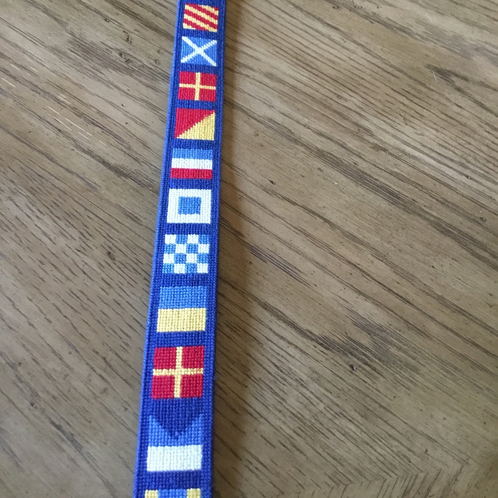Nautical Needlepoint belt